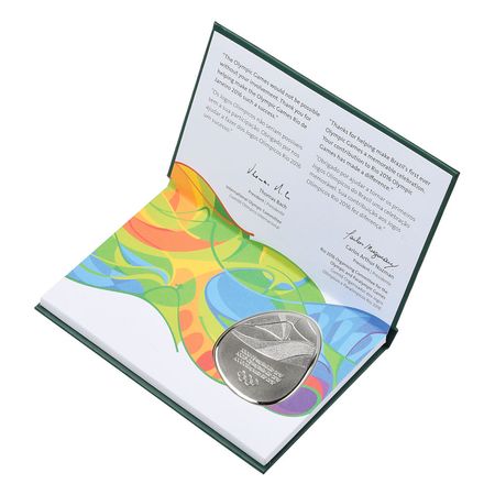 Lot #8506  2016 Rio Summer Olympics Athlete's Participation Medal and Diploma - Image 2