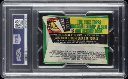 Lot #8202  1962 Topps Baseball 5 CENT Wax Pack - PSA NM 7 - Image 2