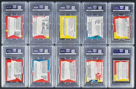 Lot #8212  1970-1980 Topps Baseball Wax Pack HIGH Grade PSA Graded Lot (11) - Image 2