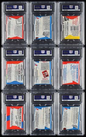 Lot #8215  1971-1987 Topps and OPC Hockey PSA Graded  Wax Pack Collection (9) - Image 2