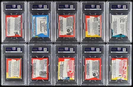 Lot #8217  1972-1980 Topps Baseball HIGH GRADE PSA Graded Wax Pack Collection (10) - Image 2