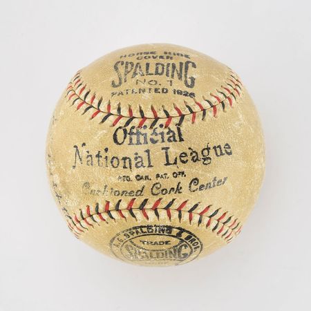 Lot #8233 Babe Ruth and Lou Gehrig Signed Baseball - Image 4