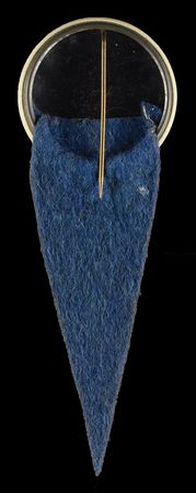 Lot #8422  Scarce 1937 Lou Gehrig Stadium Pin with Felt Pennant Still Intact! - Image 2