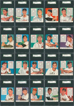 Lot #8043  1952 Red Man Complete SGC Graded Set (52) - Image 2