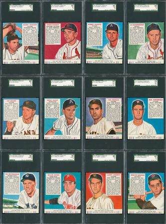 Lot #8043  1952 Red Man Complete SGC Graded Set (52) - Image 3