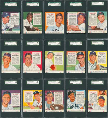 Lot #8061  1954 Red Man Tobacco Complete SGC Graded Set (54) - Image 2