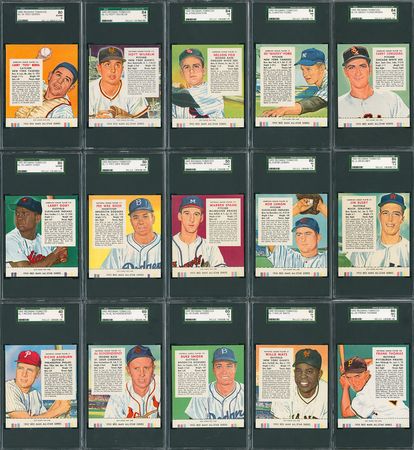 Lot #8064  1955 Red Man Tobacco Complete SGC Graded Set (50) - Image 1