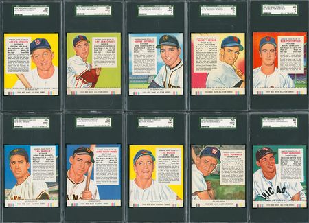 Lot #8064  1955 Red Man Tobacco Complete SGC Graded Set (50) - Image 3