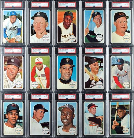 Lot #8095  1964 Topps Giants PSA Graded Complete Set - All PSA NM-MT 8 - Image 1
