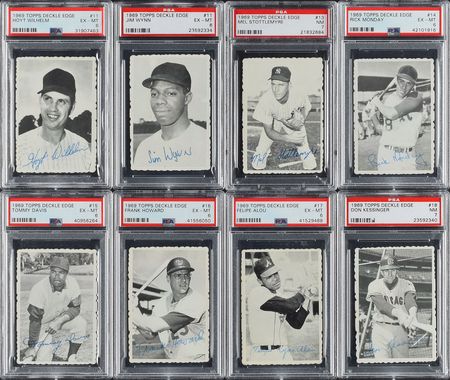 Lot #8118  1969 Deckle Edge PSA Graded Complete Set (35) - Image 3