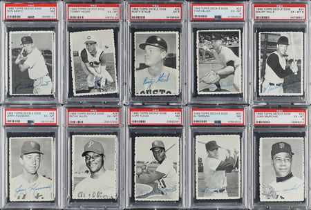 Lot #8118  1969 Deckle Edge PSA Graded Complete Set (35) - Image 4