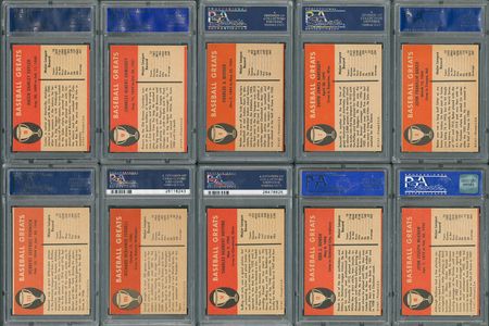 Lot #8085  1961-62 Fleer PSA Graded Collection of (24) with 10 Hall of Famers! - Image 2