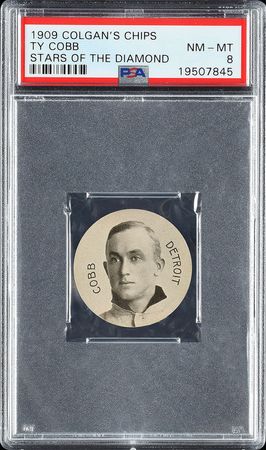 Lot #8008  1909 Colgan's Chips Ty Cobb - PSA NM-MT 8 - Image 1