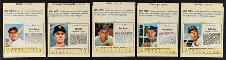 Lot #8087  1962-63 Jello Baseball Collection with Three Mantle's and Five Full Box Backs (160 cards) - Image 2