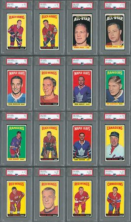 Lot #8178  1964 Topps Hockey Near Set (98/110) with (54) PSA Graded - Image 1