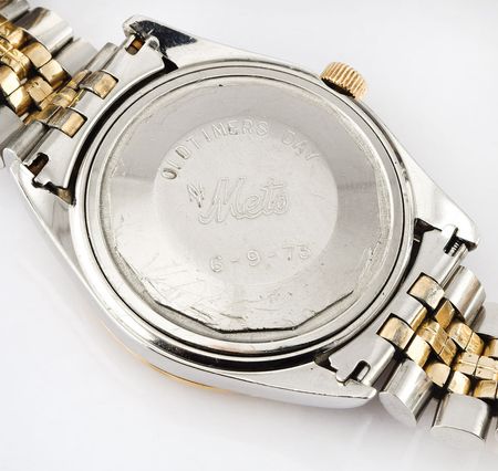 Lot #8449 Ralph Kiner's 1973 New York Mets Old-Timers Game Participation Longines Wrist Watch - Image 2