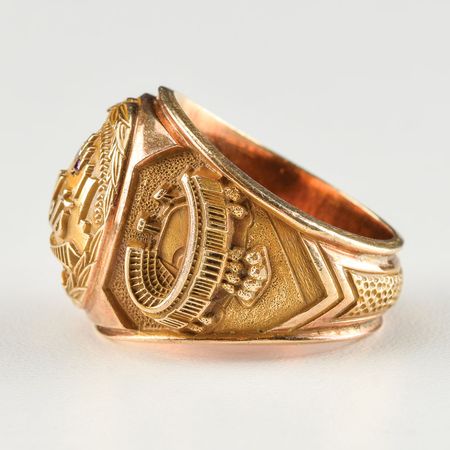 Lot #8441  Rare 1964 New York Mets 10K Gold Ring Presented to Ralph Kiner to Commemorate the Opening of Shea Stadium - Image 3