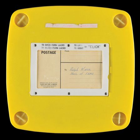 Lot #8442  Ralph Kiner 14K Gold HOF Induction Pin with Movie Reel of the Induction Ceremony and his Speech - Image 1
