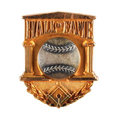 Lot #8442  Ralph Kiner 14K Gold HOF Induction Pin with Movie Reel of the Induction Ceremony and his Speech - Image 3