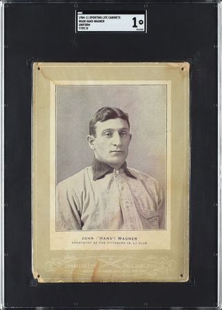 Lot #8006  1904-11 W600 Sporting Life Cabinet Honus Wagner - SGC 1 (Type 4) - Image 2