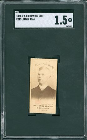 Lot #8003  1888 G&B Chewing Gum Jimmy Ryan - SGC FAIR 1.5 - Image 1