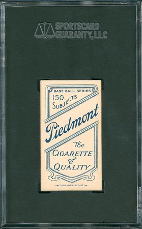 Lot #8010  1909 T206 Piedmont Wee Willie Keeler Portrait - SGC NM/MT 8 - Image 2