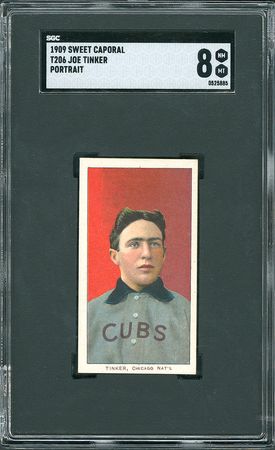 Lot #8012  1909 T206 Sweet Caporal Joe Tinker