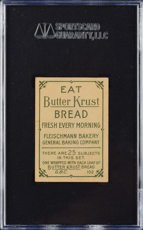 Lot #8021  1911-1914 Butter Krust #D304 Cy Young SGC 5 EX - Image 2