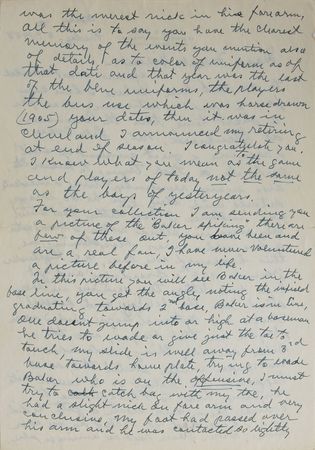 Lot #8414 Ty Cobb Signed Handwritten Letter and Signed Photograph - About Spiking Baker! - Image 3