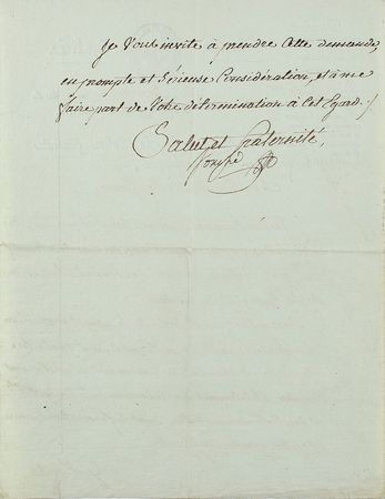 Lot #195 Joseph Fouche: “The Commissioner of the Directoire...asks for the prompt dispatch of an armed force capable of protecting the Loir et Cher Department against the attacks of brigands threatening it” - Image 2