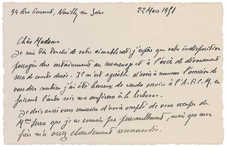 Lot #191 Louis de Broglie: Regarding his 