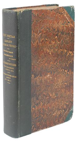 Lot #469 Walt Whitman: Twice-signed first edition of ‘Complete Poems & Prose’ and a letter to fellow poet Gabriel Sarrazin - Image 5