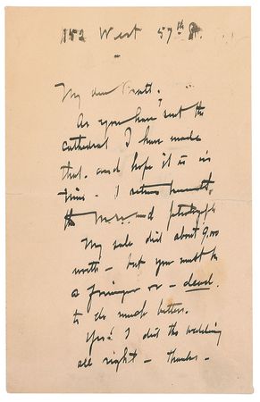 Lot #419 Childe Hassam: On his art sales: 