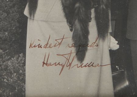 Lot #119 Harry S. Truman Signed Photograph - Image 2