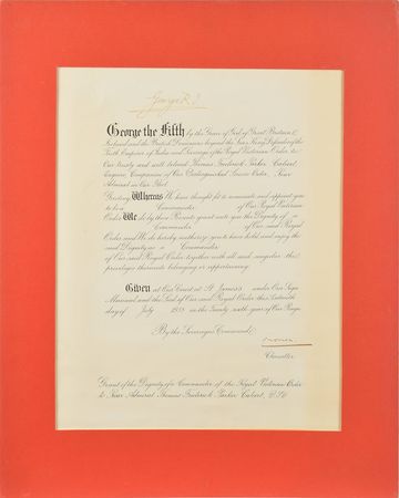 Lot #35 King George V Signature