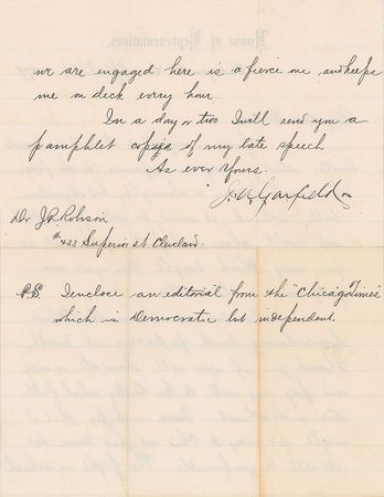 Lot #45 James A. Garfield: 