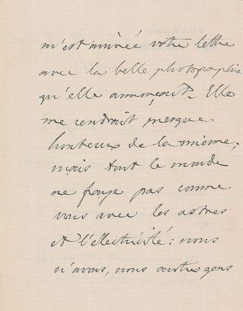 Lot #228 Frédéric Passy Handwritten Letter Signed - Image 2