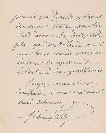Lot #228 Frédéric Passy Handwritten Letter Signed - Image 4