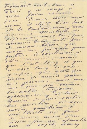Lot #422 Claude Monet: Affable 1902 letter from Monet to an important French art critic, complete with original mailing envelope - Image 2