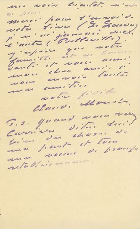 Lot #422 Claude Monet: Affable 1902 letter from Monet to an important French art critic, complete with original mailing envelope - Image 3