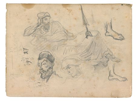 Lot #412 Paul Cezanne: Amazing sketches by Paul Cezanne - Image 2