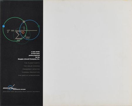 Lot #362  Douglas Aircraft Company Earth and Solar System Prints - Image 1