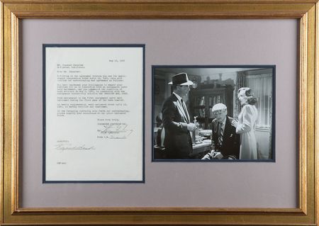 Lot #437 Raymond Chandler Signed Document - Image 1