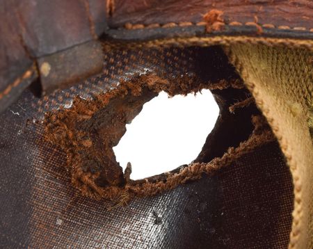 Lot #269 WWII US M1 Fixed Bail Helmet with Bullet Strike Helmet - Image 5