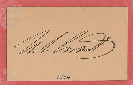 Lot #42 U. S. Grant Signature