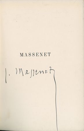 Lot #578 Jules Massenet Book - Image 1