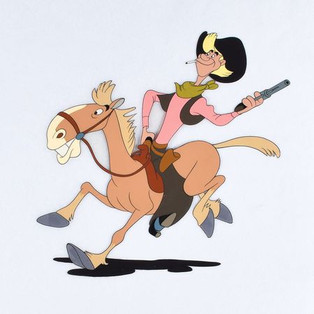Lot #895 Pecos Bill and Widowmaker production cel from Melody Time Production Cel - Image 1