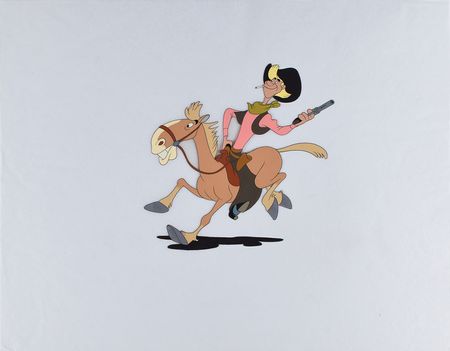 Lot #895 Pecos Bill and Widowmaker production cel from Melody Time Production Cel - Image 2
