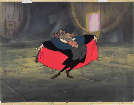 Lot #928 Professor Ratigan production set-up from The Great Mouse Detective Production Set-Up - Image 1