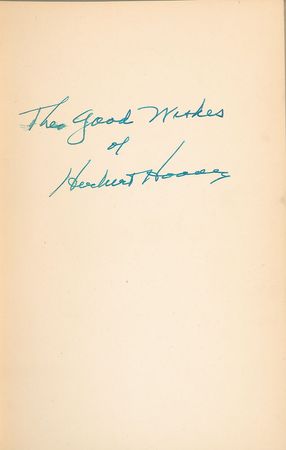 Lot #101 Herbert Hoover Book - Image 1